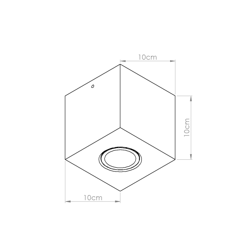 Spot d'éclairage QUAD 1xGU10/10W/230V béton/crème
