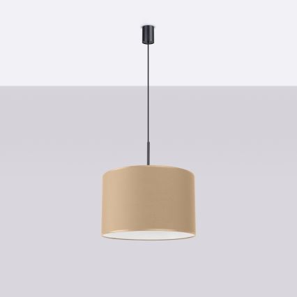 Suspension sur câble NEVIA 1xE27/15W/230V Ø 40 cm taupe