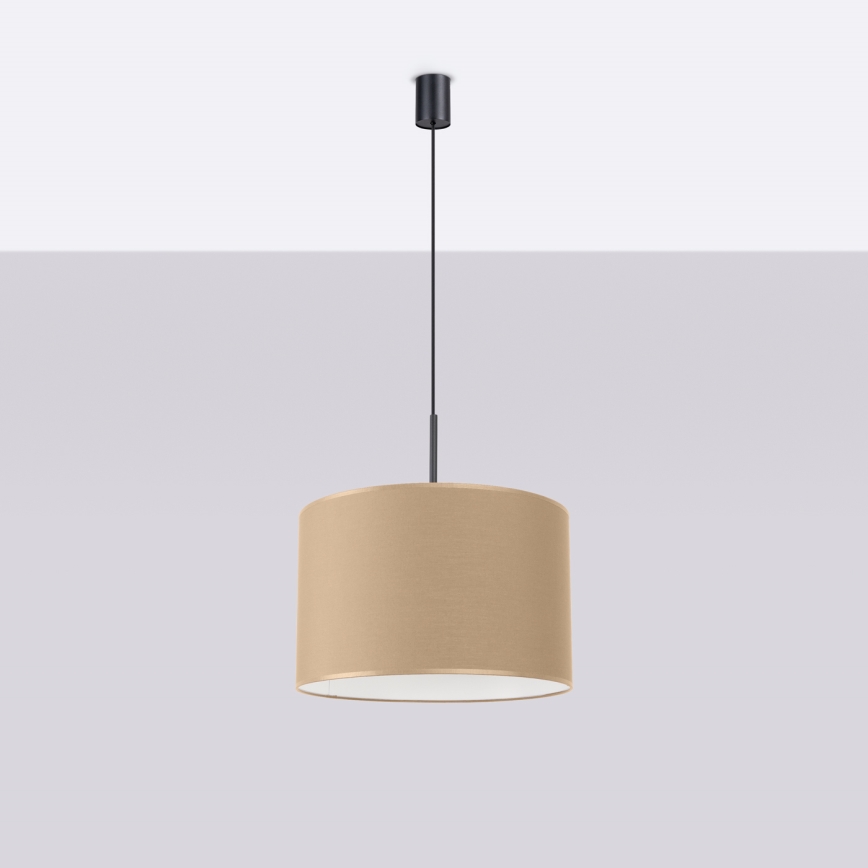 Suspension sur câble NEVIA 1xE27/15W/230V Ø 40 cm taupe