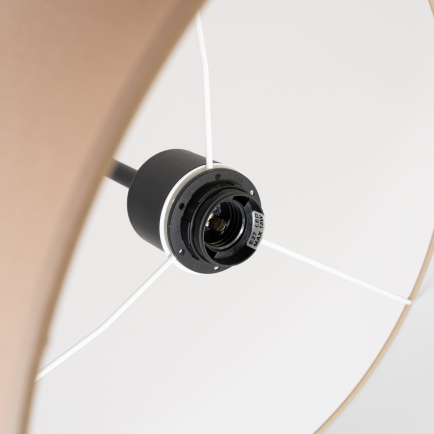 Suspension sur câble NEVIA 1xE27/15W/230V Ø 40 cm taupe