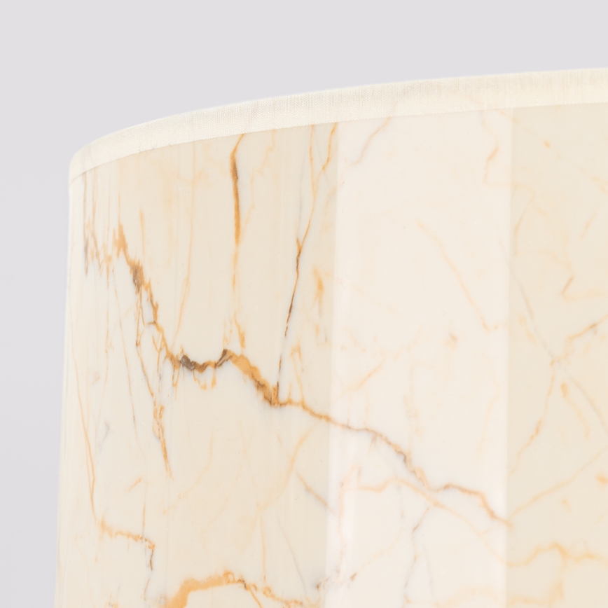 Suspension sur câble NEVIA 1xE27/15W/230V Ø 40 cm beige/effet marbre
