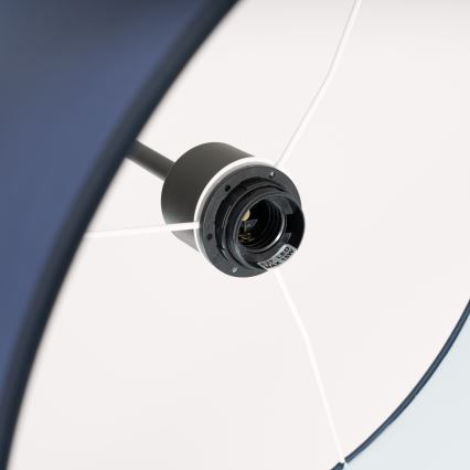 Suspension sur câble NEVIA 1xE27/15W/230V diam. 40 cm bleu