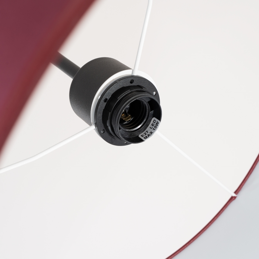 Suspension sur câble NEVIA 1xE27/15W/230V Ø 40 cm rouge