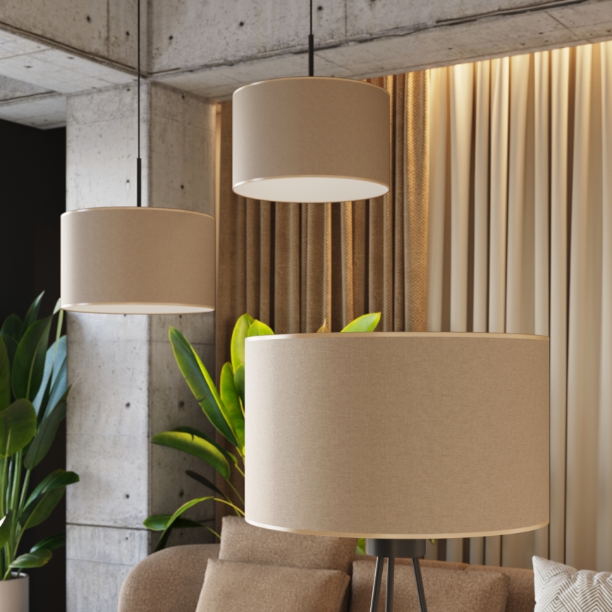 Lampadaire NEVIA 1xE27/15W/230V taupe