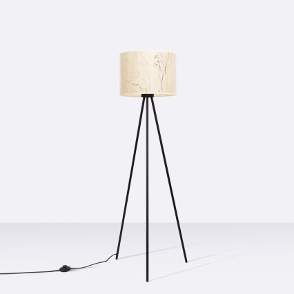 Lampadaire NEVIA 1xE27/15W/230V beige/effet marbre
