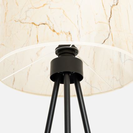 Lampadaire NEVIA 1xE27/15W/230V beige/effet marbre