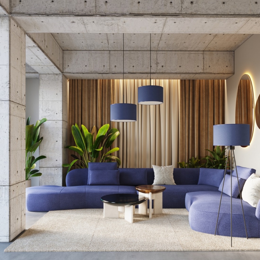 Lampadaire NEVIA 1xE27/15W/230V bleu