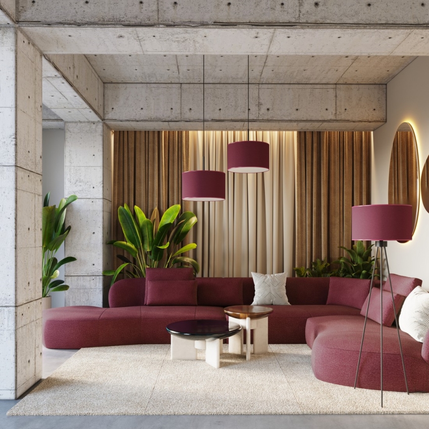 Lampadaire NEVIA 1xE27/15W/230V rouge