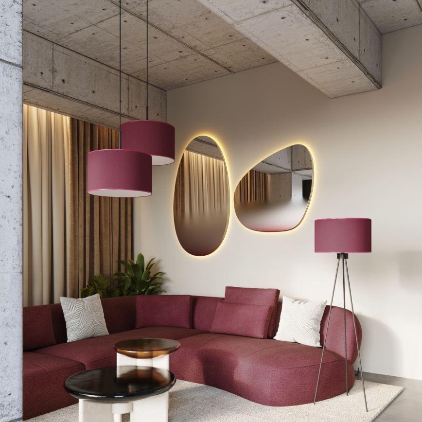 Lampadaire NEVIA 1xE27/15W/230V rouge