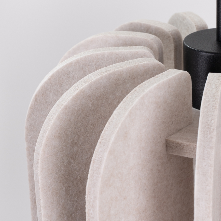 Suspension sur câble MULA 1xE27/15W/230V Ø 27 cm crème