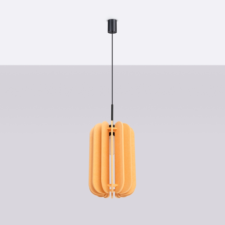 Suspension à câble MULA 1x E27/15W/230V Ø 27 cm, jaune