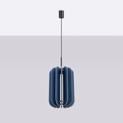 Suspension sur câble MULA 1xE27/15W/230V Ø 27 cm bleu