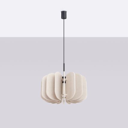 Suspension à câble MULA 1xE27/15W/230V Ø 45 cm crème