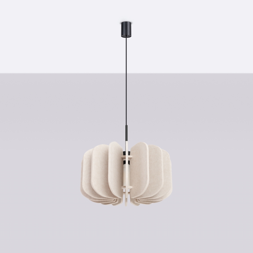Suspension à câble MULA 1xE27/15W/230V Ø 45 cm crème