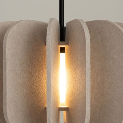 Suspension à câble MULA 1xE27/15W/230V Ø 45 cm crème