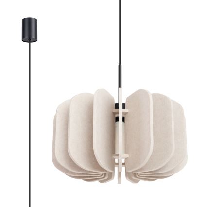 Suspension à câble MULA 1xE27/15W/230V Ø 45 cm crème