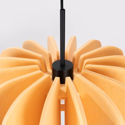 Suspension sur câble MULA 1xE27/15W/230V, Ø 45 cm, jaune