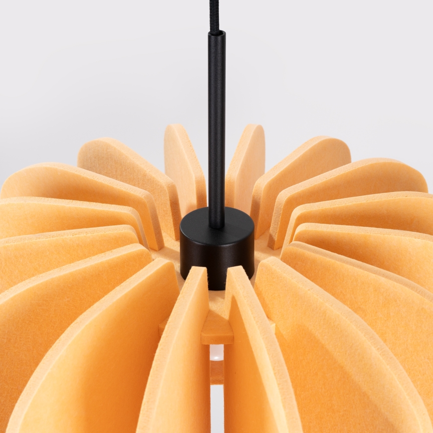 Suspension sur câble MULA 1xE27/15W/230V, Ø 45 cm, jaune