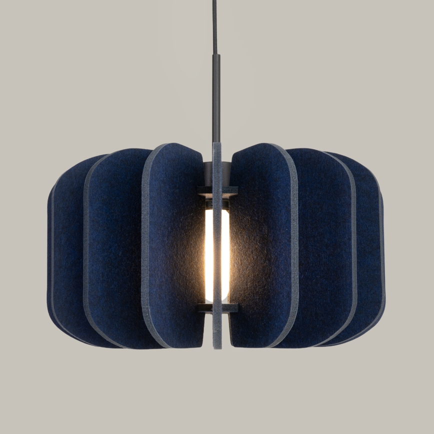 Suspension sur câble MULA 1xE27/15W/230V Ø 45 cm bleu