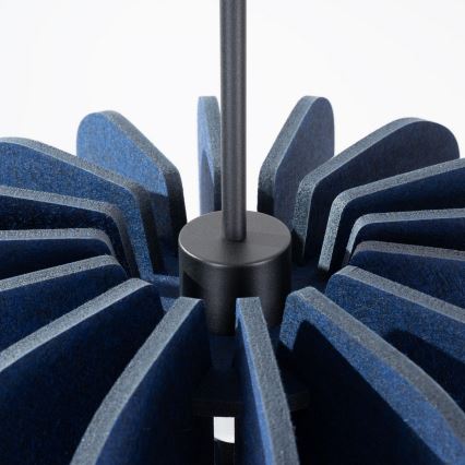 Suspension sur câble MULA 1xE27/15W/230V Ø 45 cm bleu