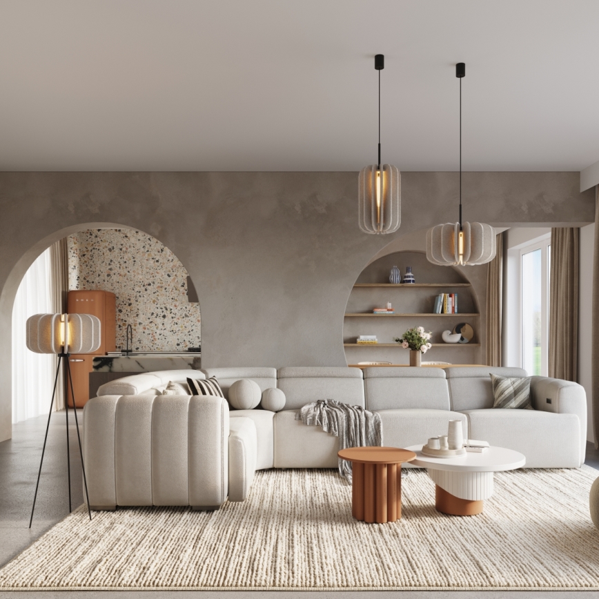 Lampadaire MULA 1xE27/15W/230V crème