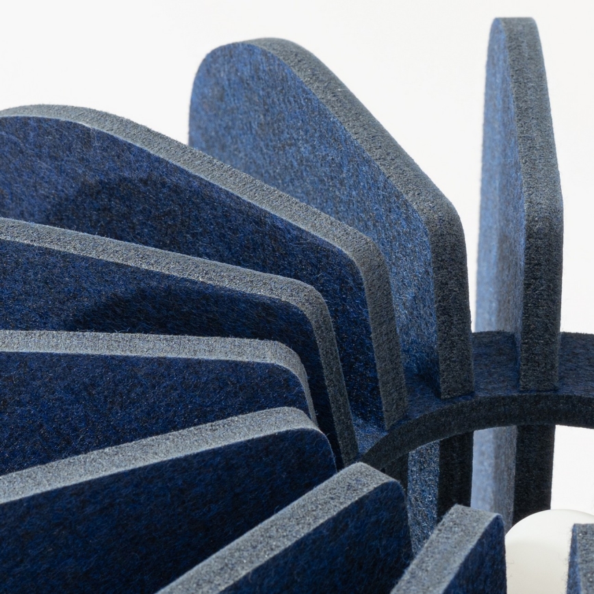 Lampadaire MULA 1xE27/15W/230V bleu