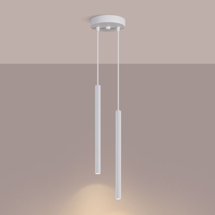 Lustre sur câble ARCHE 2xG9/8W/230V blanc