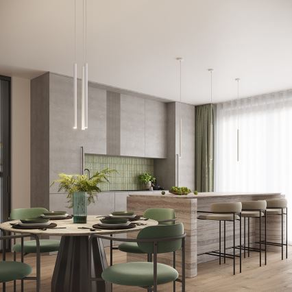 Lustre sur câble ARCHE 2xG9/8W/230V blanc