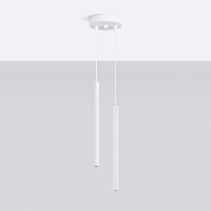 Lustre sur câble ARCHE 2xG9/8W/230V blanc