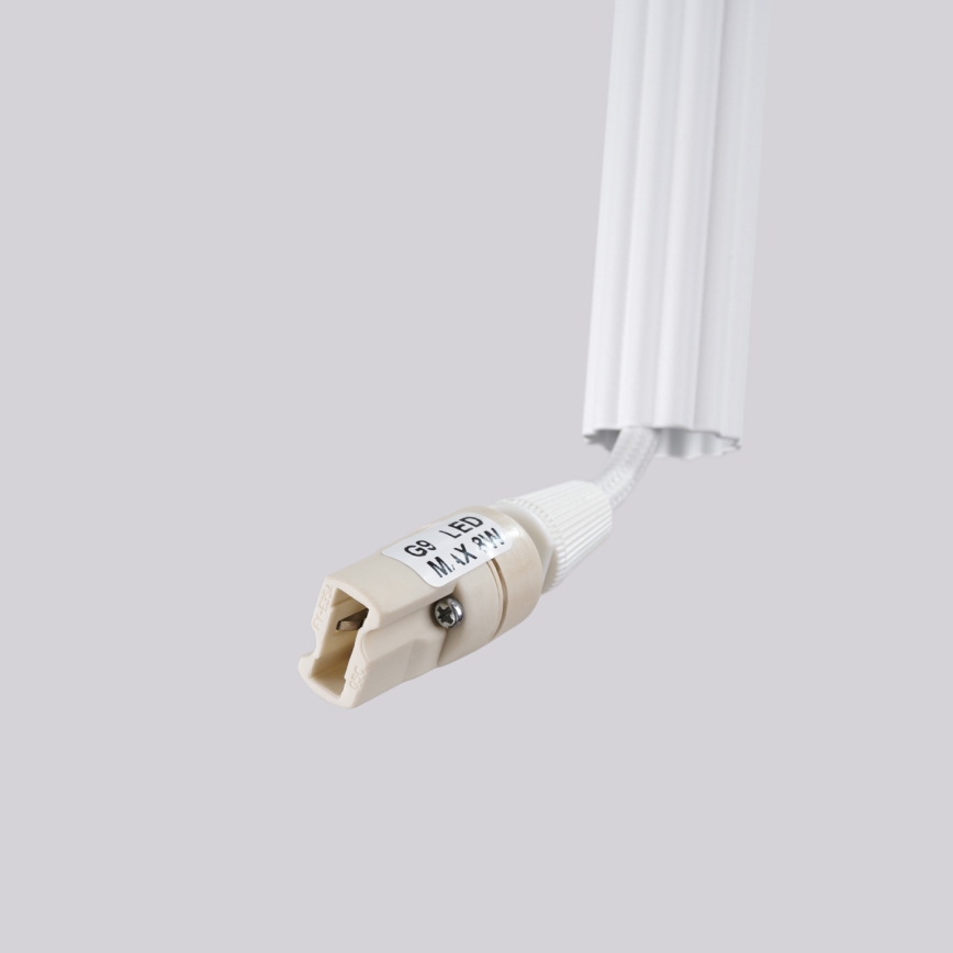 Lustre sur câble ARCHE 2xG9/8W/230V blanc