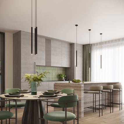 Suspension sur câble ARCHE 2xG9/8W/230V noire