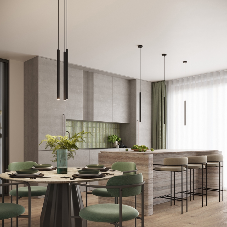 Suspension sur câble ARCHE 2xG9/8W/230V noire