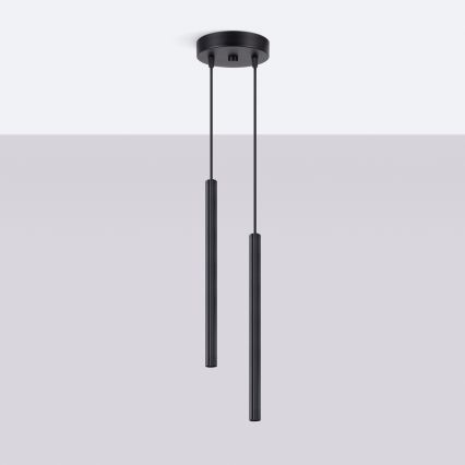 Suspension sur câble ARCHE 2xG9/8W/230V noire