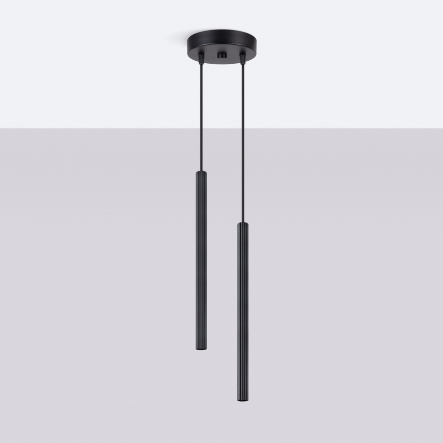 Suspension sur câble ARCHE 2xG9/8W/230V noire