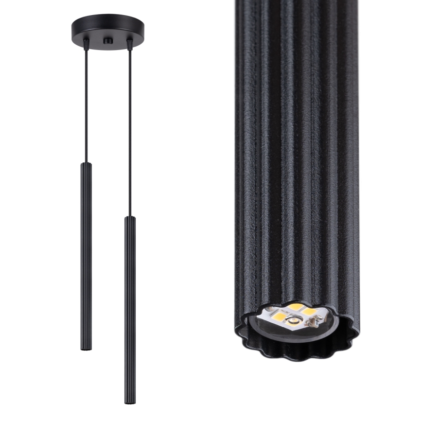 Suspension sur câble ARCHE 2xG9/8W/230V noire