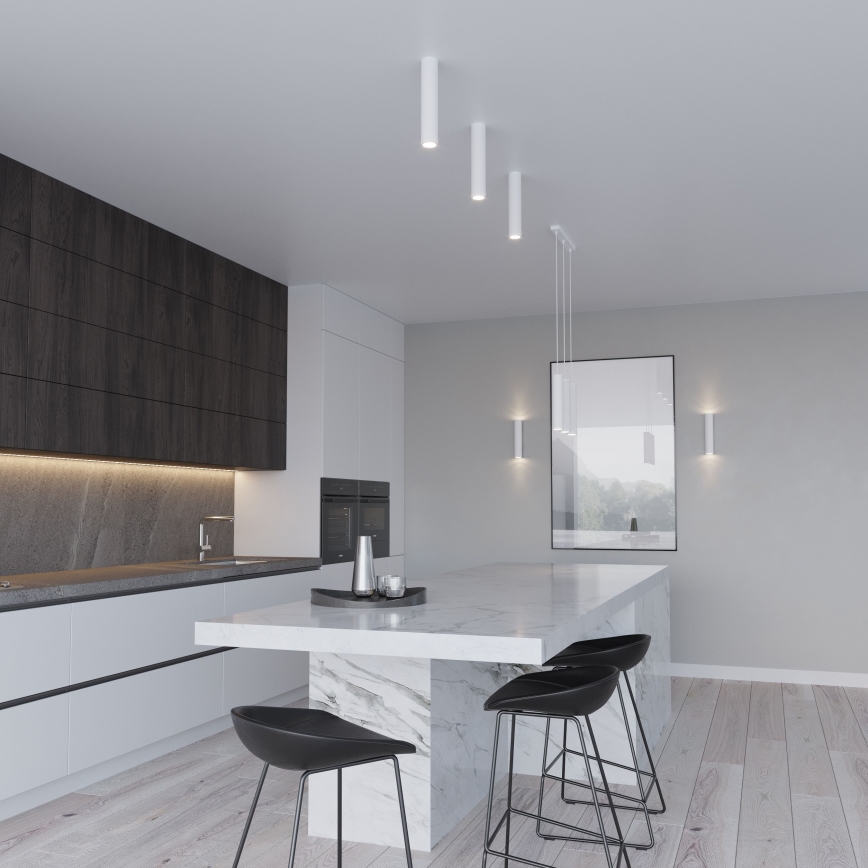 Suspension sur câble LAGOS 2xGU10/10W/230V blanche