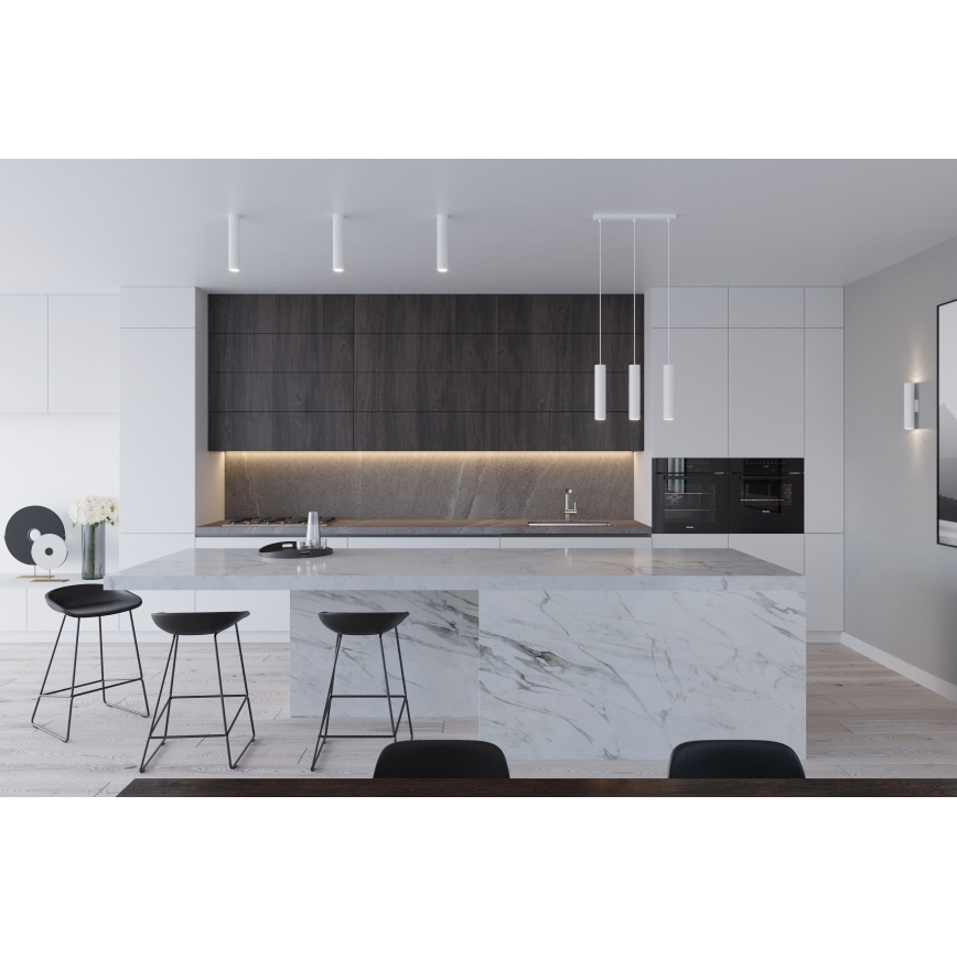 Suspension sur câble LAGOS 2xGU10/10W/230V blanche