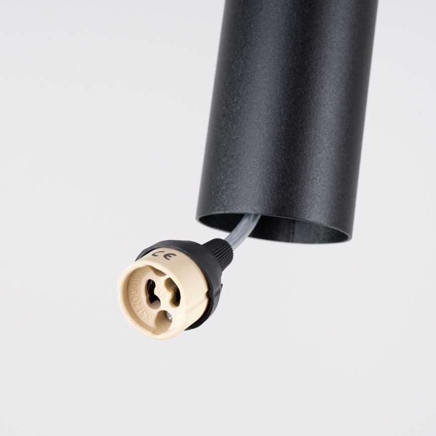 Suspension sur câble LAGOS 2xGU10/10W/230V noire