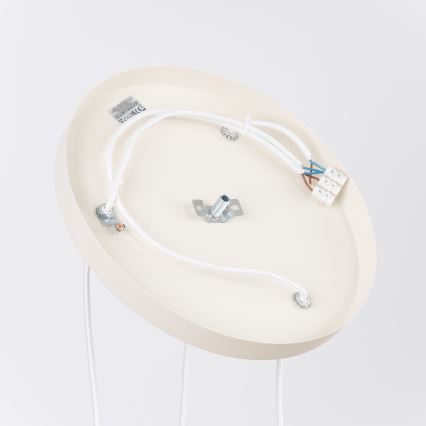 Suspension sur câble ESTRIA 3xE14/10W/230V Ø 30 cm crème