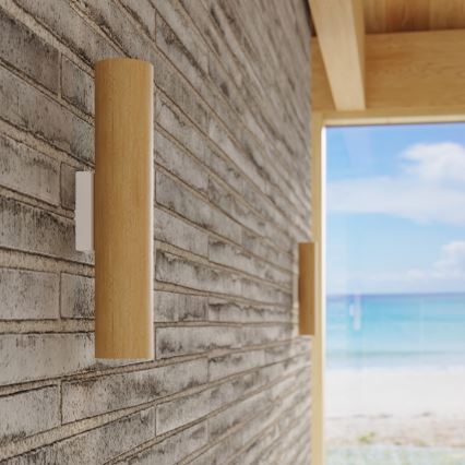 Applique murale LINO 2xGU10/10W/230V hêtre