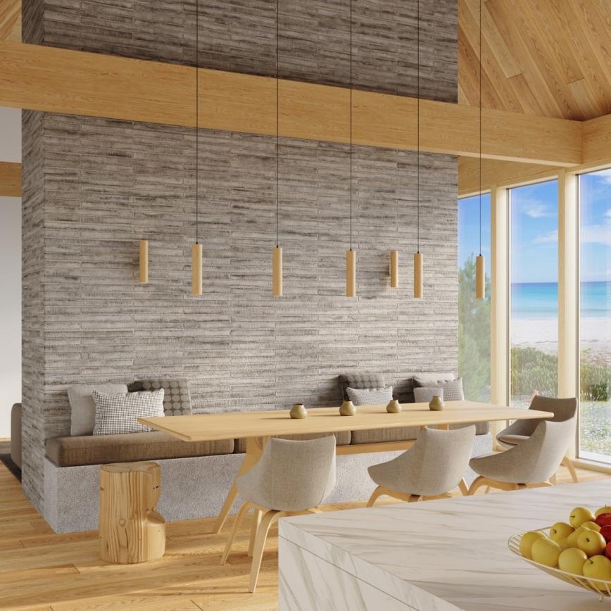 Applique murale LINO 2xGU10/10W/230V hêtre