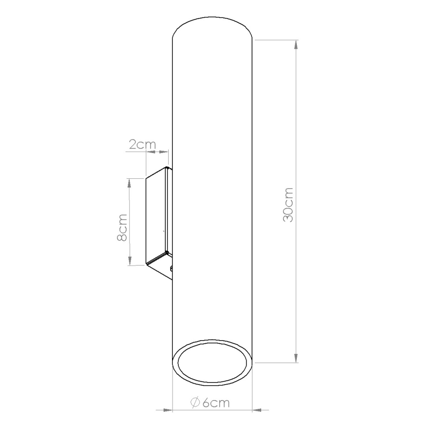Applique murale LINO 2xGU10/10W/230V hêtre