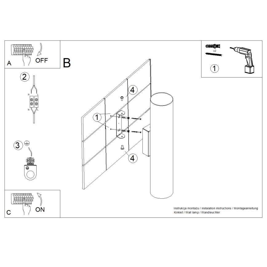 Applique murale LINO 2xGU10/10W/230V hêtre