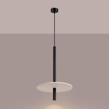 Suspension FELTRO sur câble 1xG9/8W/230V noir/crème