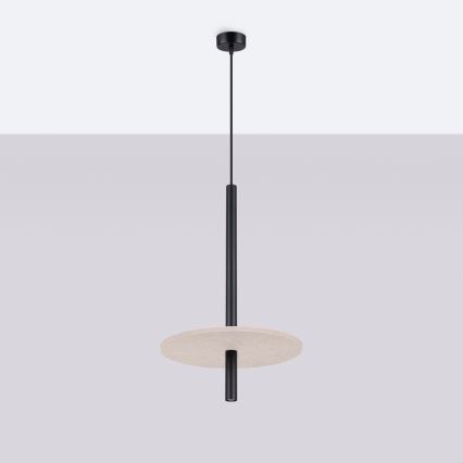Suspension FELTRO sur câble 1xG9/8W/230V noir/crème