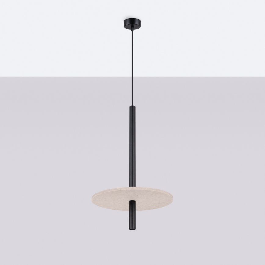 Suspension FELTRO sur câble 1xG9/8W/230V noir/crème
