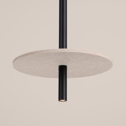 Suspension FELTRO sur câble 1xG9/8W/230V noir/crème