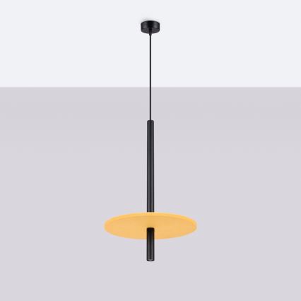Suspension sur câble FELTRO 1xG9/8W/230V noire/jaune