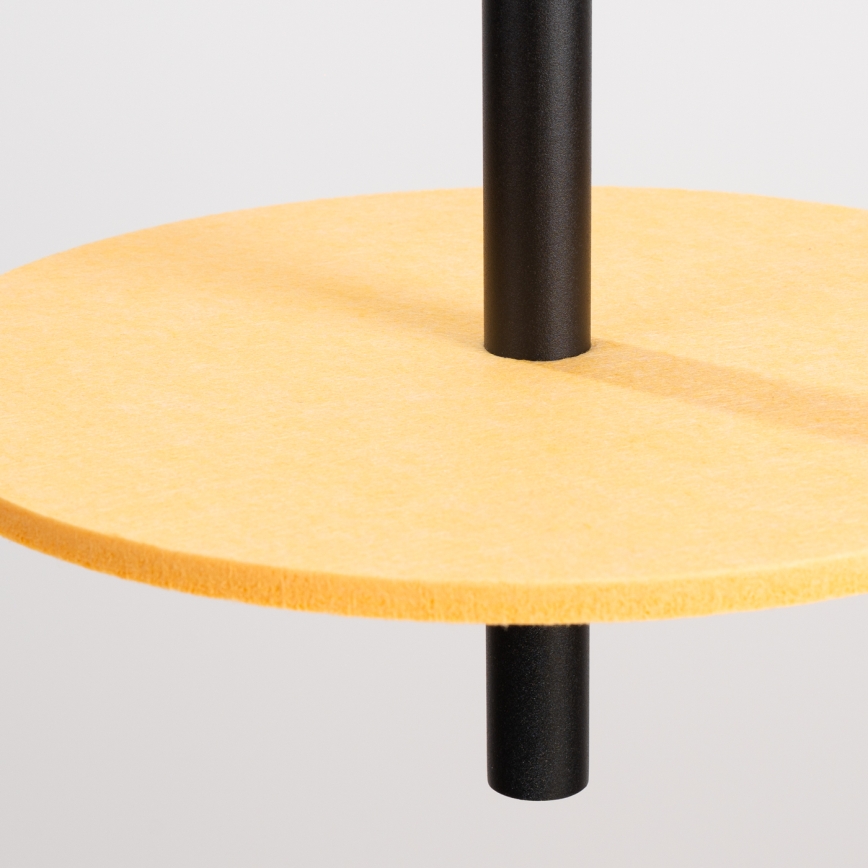 Suspension sur câble FELTRO 1xG9/8W/230V noire/jaune