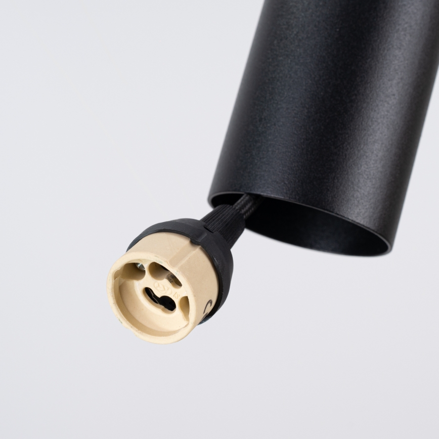 Suspension sur câble PELTA 1xGU10/10W/230V noir/crème